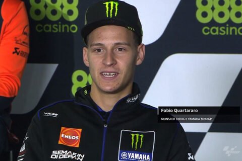 MotoGP Portugal J0, Conférence Fabio Quartararo : « Nous poussons après chaque séance pour avoir le holeshot device à l'avant », etc. (Intégralité)