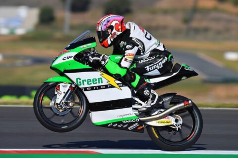 Moto3 : Kaito Toba remonte dans le groupe de tête avant de chuter, Maximilian termine 20e au Portugal [CP]