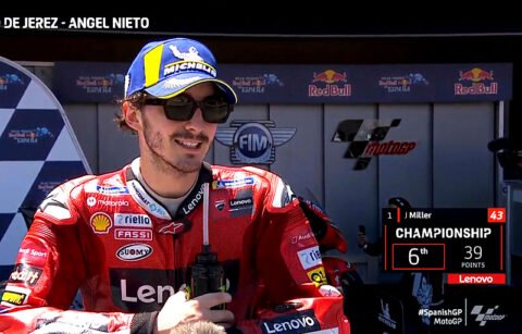 MotoGP Espagne J3 Course : Francesco Bagnaia (Ducati/2) « à chaud » !