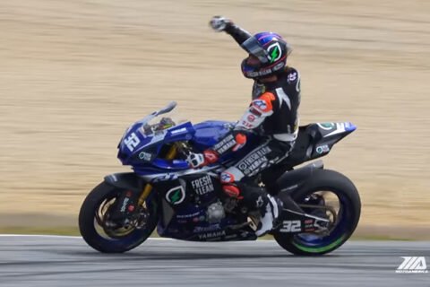 MotoAmerica Virginie Superbike Course 1 : Gagne intraitable, Baz au pied du podium (Vidéo)