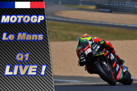 MotoGP LIVE フランス ル・マン Q1: サバドーリとマリーニに雨が微笑む