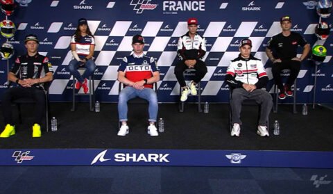 MotoE Le Mans France : La conférence de presse avec Alessandro Zaccone, Dominique Aegerter, Mattia Casadei, Miquel Pons, María Herrera et Eric Granado