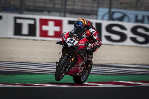 WSBK Superbike Misano Warm-up: Rinaldi ahead of Redding for the Superpole Race