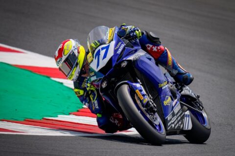 WSBK Supersport Misano Race 1: Aegerter continues, Cluzel at the foot of the podium