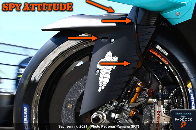 « Spy Attitude » MotoGP : Accélérateur électronique, nouveau garde-boue, on travaille chez Yamaha !