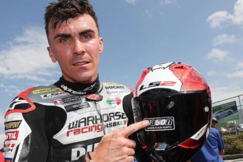 MotoAmerica Road America: Podium dedicated to Jason Dupasquier for Loris Baz in Race 1