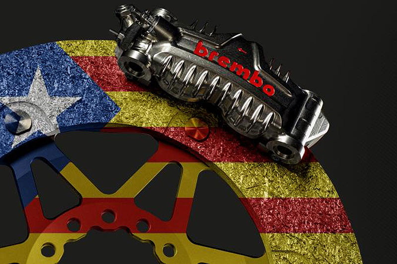MotoGP Catalogne Brembo : Freinage au premier virage difficile à Barcelone
