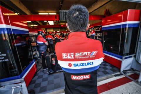 EWCモト24時間レース2021：暫定ポールポジションを獲得したスズキ ヨシムラ SERT MOTULの写真