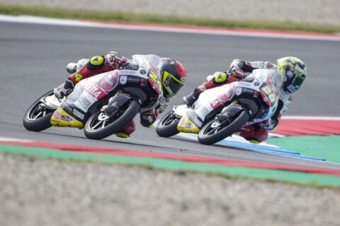 Moto3 アッセン J3: ロレンツォ フェロンがパオロ シモンチェリをますます驚かせます...