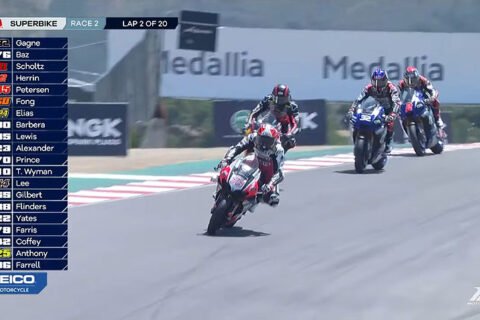 MotoAmerica Superbike Laguna Seca J3: Loris Baz takes the lead for the first time but Jack Gagne wins again! (Video)