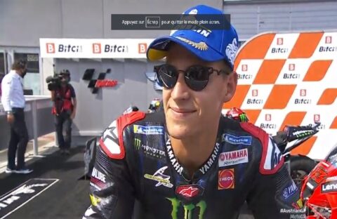 MotoGP Autriche J2 Qualifs : Fabio Quartararo (Yamaha/2) « à chaud » !