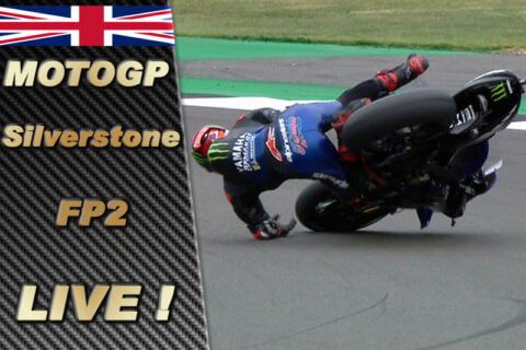MotoGP Silverstone FP2 LIVE : Fabio Quartararo chute et brille !