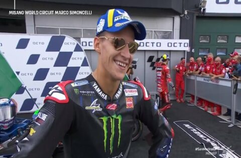 MotoGPミサノJ3レース：ファビオ・クアルタラロ（ヤマハ/2）「熱い」！