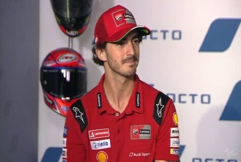 MotoGP Misano J0 Débriefing Pecco Bagnaia (Ducati) : « Je n'avais jamais eu à batailler de la sorte en MotoGP », etc. (Intégralité)