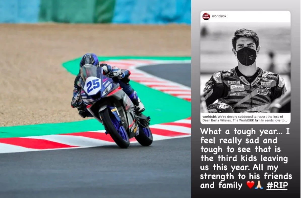 WSBK Superbike Dean Berta Viñales n’est plus : les messages de nos Français et du monde de la moto