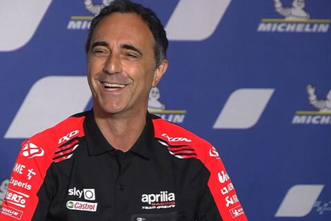 MotoGP Autriche Conférence des constructeurs – Aprilia Romano Albesiano : Une RS-GP avec des bouts de Suzuki, Ducati, McLaren, Lamborghini, Ferrari et Mercedes dedans... (Intégralité)