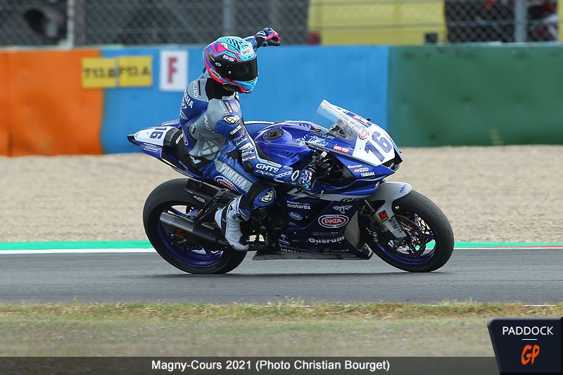 WSBK Supersport Magny-Cours Warm up : Un Cluzel matinal prend les devants