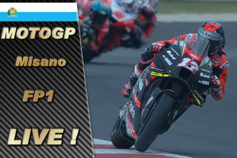 MotoGP Misano 1 FP1 AO VIVO: Maverick Vinales se vinga antes da chuva!