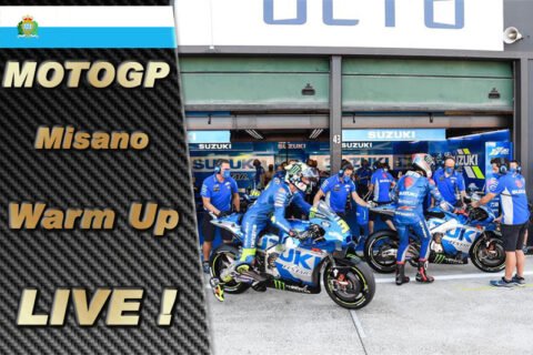 MotoGP Misano 1 Warm Up LIVE : Les Suzuki viennent se mêler à la fête !
