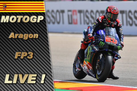 MotoGP アラゴン FP3 LIVE: クアルタラロがトップ、マルケスが地面！