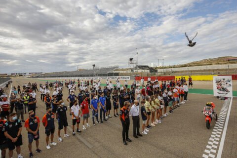 Le monde du MotoGP™ & le MotorLand Aragón rendent hommage à Hugo Millán