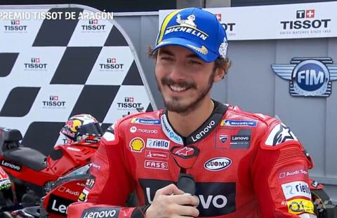MotoGP Aragon J2 Qualifications : Francesco Bagnaia (Ducati/1) « à chaud » !