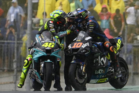 MotoGP Aragon: Perfect tie in the Rossi/Marini brotherly fight...