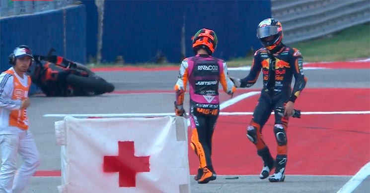 Moto3 Austin VIDEO: not at all impressed by the images Pedro Acosta was ready to leave