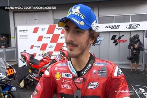 MotoGP Misano 2 J2 Qualifications Francesco Bagnaia (Ducati/1) : « à chaud » !