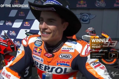 MotoGP Austin J3 Course : Marc Márquez (Honda/1) « à chaud » !