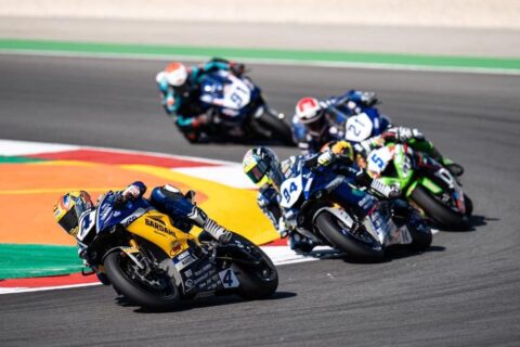 WSBK Supersport, Portimão, Course 2 : Odendaal revient au scratch et bat Cluzel