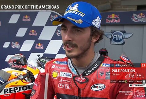 MotoGP Austin J2 Qualification : Francesco Bagnaia (Ducati/1) « à chaud » !