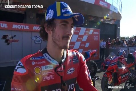 MotoGP Valence J3 Course Pecco Bagnaia (Ducati/Vainqueur) : « à chaud » !