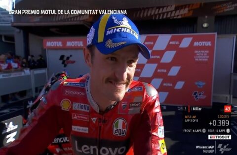 MotoGP Valence J2 Qualifications Jack Miller (Ducati/3) : « à chaud » !