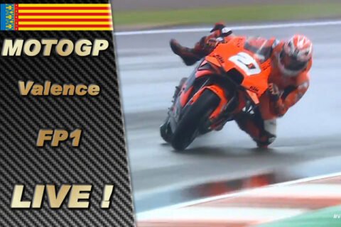 MotoGP Valence FP1 LIVE : Iker Lecuona met le feu sur le mouillé