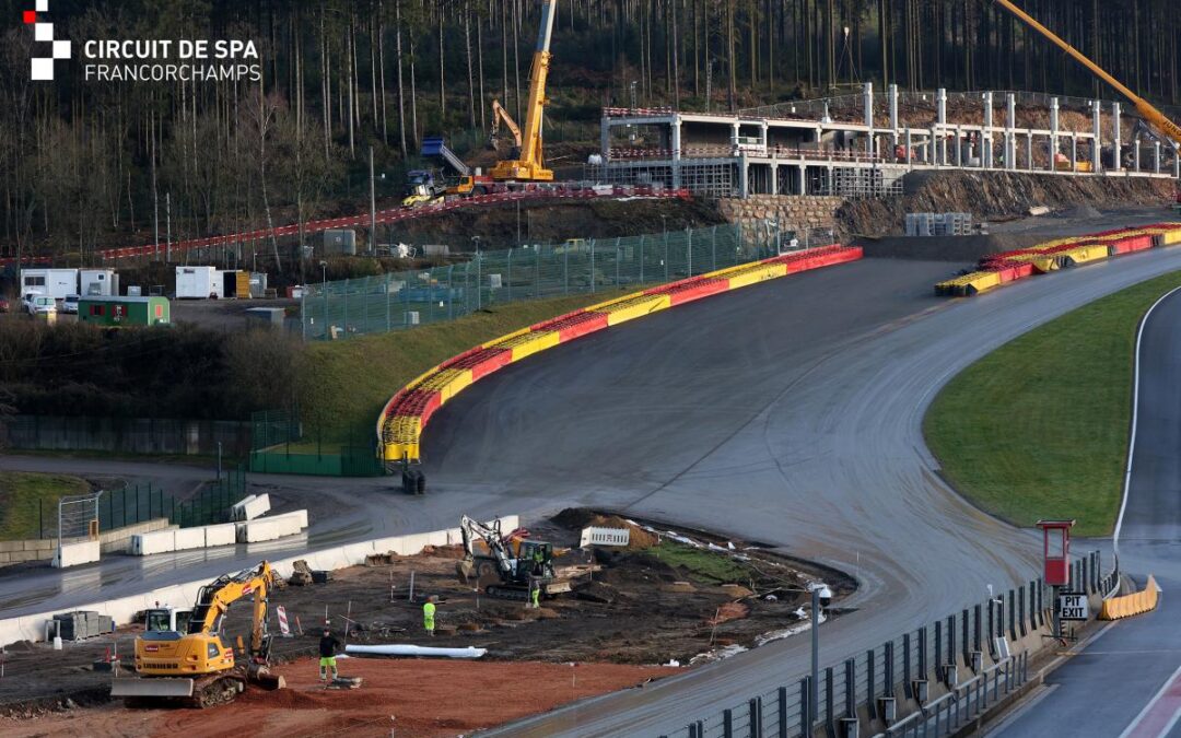 EWC : Le circuit de Spa-Francorchamps dévoile les photos des travaux pour les 24h de Spa