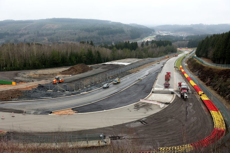 EWC : Vidéo des travaux entrepris à Spa-Francorchamps