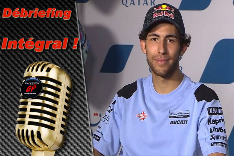 MotoGP Qatar J2 Débriefing Enea Bastianini (Ducati/2) : « L’idée est de finir sur le podium, mais je ne sais pas si cela est possible », etc. (Intégralité)