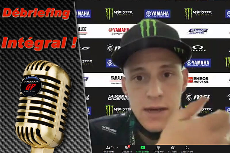 MotoGP Qatar J2 Debriefing Fabio Quartararo (Yamaha/11): “I give 100% every time I take to the track. Today, tomorrow and until the end of the season! ", etc. (Entirety)