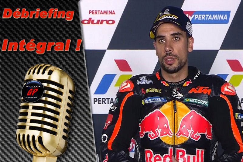 MotoGP Indonésia J3 Debriefing Miguel Oliveira (KTM/1): “Se a corrida tivesse durado mais sete voltas, não sei o que teria acontecido com o Fábio”, etc. (Totalidade)