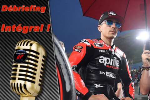 MotoGP Qatar J3 Debriefing Maverick Viñales (Aprilia/12): “I feel at the same stage as last year with this bike”, etc. (Entirety)
