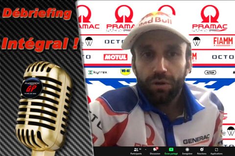 MotoGP Indonésie J1 Débriefing Johann Zarco (Ducati/3) : « Il y a encore des petits trucs qui volent et ça te perturbe un peu », etc. (Intégralité)