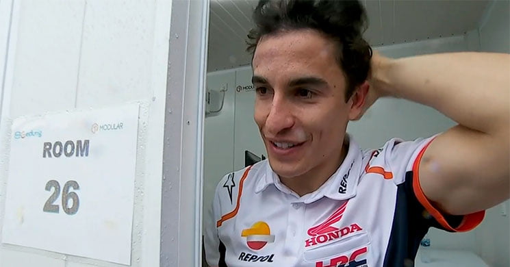 MotoGP Indonésie J3 Marc Marquez (Honda/Forfait) : “je vais bien, je vais bien. Un peu hébété mais ça va”