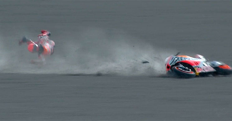 MotoGP Indonésie VIDEO : la lourde chute de Marc Marquez qui n’est pas encore en Q2