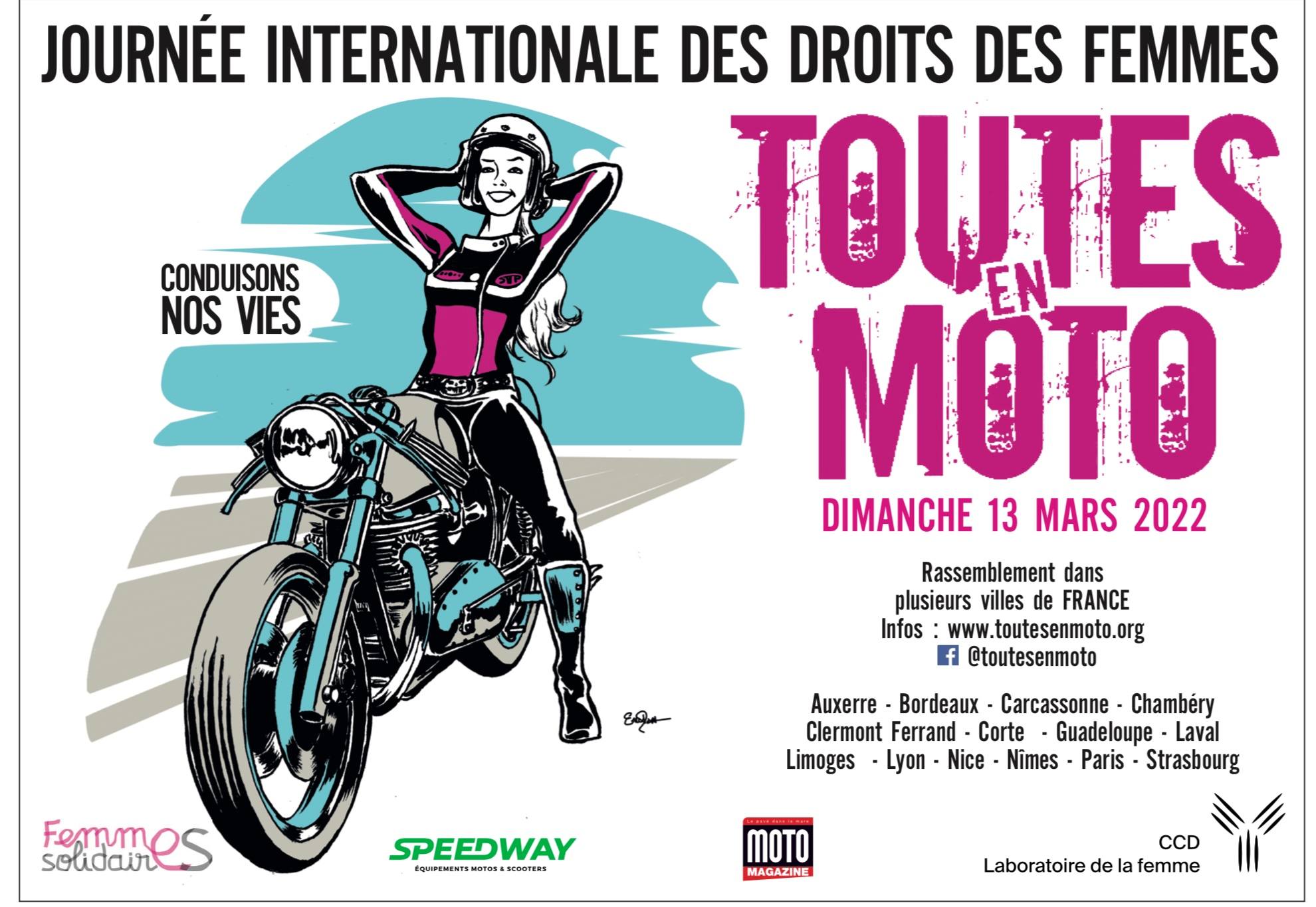 [Street] Toutes en Moto Edition 2022 : 14 défilés de prévus ce samedi 13 mars