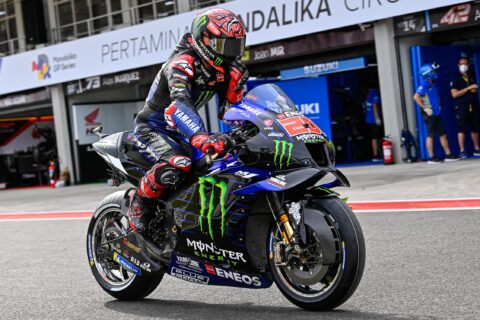 Technique MotoGP : La raison cachée derrière les jantes chromées des Yamaha à Mandalika