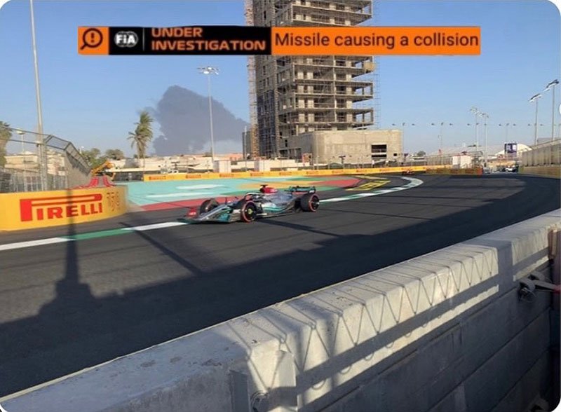 Un missile tombe sur Jeddah pendant la F1 : Et après ?