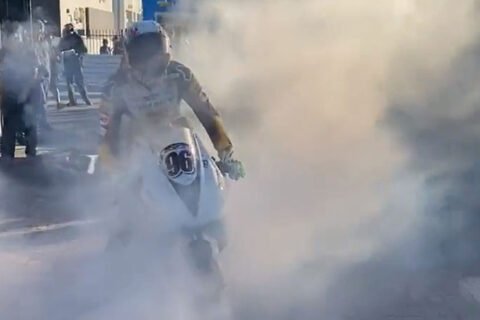 Daytona 200 J3 : Brandon Paasch fait le doublé pour 7 millièmes sur une Triumph-chameau !