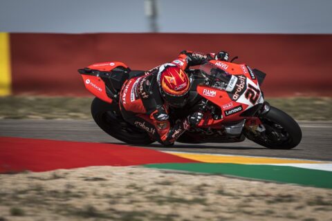 WSBK Superbike Aragón Warm up : Rinaldi prend les devants