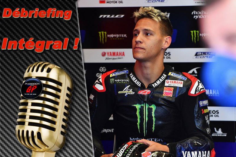 MotoGP Espagne J1 Débriefing Fabio Quartararo (Yamaha/1) : « Normalement je peux encore avoir des enfants (rires) » , etc. (Intégralité)